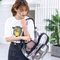 NE투명 백팩(블랙) 클리어 비치백 여름가방, 상세페이지 참조