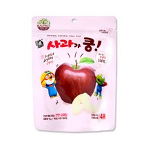천연리얼칩 동결건조 과일칩 유기농과자 뽀로로 사과가 쿵 15g, 1개, 천연사과칩