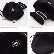 여성 오른손 골프손등장갑 명품골프장갑 고운 겨울 웸, 상품선택, 블랙