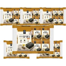 청정원 아침메뉴추천 바사삭 들기름 재래김 도시락 김 반찬 4g 16봉 6개 맛있는 어린이간식 간단한요리 간편식, 30세트