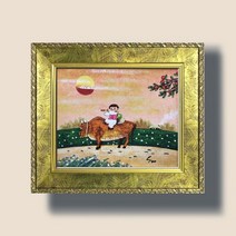 고향풍경 유화그림 복들어오는그림 풍수지리 그림액자, 상세 설명 참조
