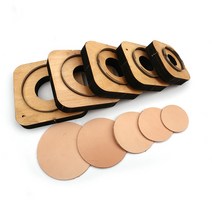 목형 가죽재단 DIY 패턴 커터 프레스 절곡 철판 가죽공예 도구Japan steel blade rule die cut steel 펀치 라운드 원형 절단 금형 wood dies, 160mm