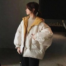 겨울 숏 동계 패딩 롱 가성비 블링앤수 심플한 여성 오버핏 기본 패딩 IZZ03301dc24a