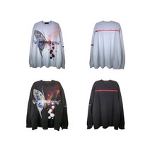 레트로 버트플라이 라운드 티셔츠 tee [스트릿 명품 편집샵 람스]