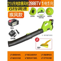 휴대용 무선 충전 송풍기 배풍기 에어 진공 낙엽 전동 차량 청소 미니 블로워 세차, 무선 2888TV(6단 속도조절)