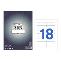 [ADU_2595514] (옵션 : 라벨용지-LS3109 (18칸)) 폼텍 라벨용지 100매, 500매