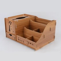 탕비실 정리함 책상위서랍 오거나이저 티백 커피 보관함 조립식 목재 1P, 색상, 베이지