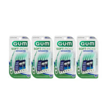 G.U.M Soft Picks Advanced 60개 x 4p G.U.M 일회용 치간칫솔 소프트 픽 어드밴스드, 단품