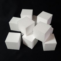 사각 케익 케이크 모형 스티로폼 높이8cm 10cm, 1호-가로세로12cm높이8cm