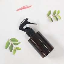 건 스프레이용기 각진 브라운 앰버 원형 120ml
