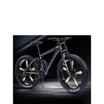 팻바이크 성인 운동 로드 바퀴 큰 와이드 산악 자전거, 블루 27단 24인치