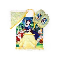 백설공주 애플 앞치마 토시두건 3종세트, 소