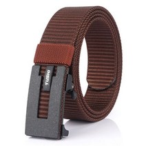 브랜드 패션 나일론 남성 벨트 합금 자동 버클 캐주얼 캔버스 바지 탱크 패턴 새로운 디자이너 허리 스트랩