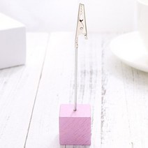 데코와바 메모꽂이 사진 명함 메모집게, 핑크