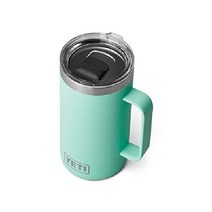 YETI 램블러 24온스 머그 진공절연 매그슬라이더 뚜껑포함 스테인리스 스틸 화이트, Seafoam