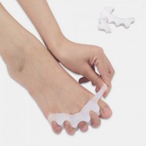 실리콘 발가락 보호대 고정기 발가락링 벌리개 벌리기 엄지 새끼 분리 교정, 실리콘 발가락링 양발세트
