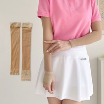 슬로비 자외선 차단 40D 누디 골프 팔토시, 1set