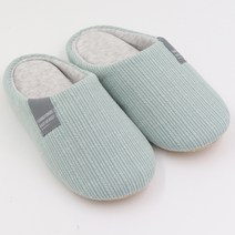층간소음방지 무소음 슬리퍼 쿠션 실내화 거실화 라운드형, 라운드형실내화_민트M