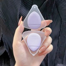 손가락 핑거 퍼프 세트 쿠션 핑거팁 파우더 메이크업 컨실러 디테일 파운데이션 화장 스펀지, 퍼플 6개