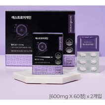 프리미엄 여성호르몬 갱년기 맞춤형 복합영양제 식약청 기능 인정 뉴트리커먼 에스트로어게인 아내선물 엄마선물(무료배송), 60정 2개 X 1박스