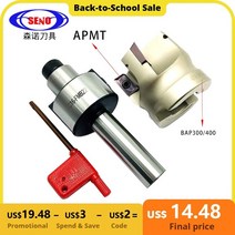 밀링선반 기계 목공 seno cnc 선반 도구 c20 fmb22 27 fmb32 c20 fmb22 c20 fmb27 c25 fmb27 페이스 밀링 커터 bap 300r 400r, bap400r 100-32-6t, 1개