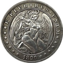 38mm 재미있는 여자 호보 니켈 골동품 동전 소장용 오래된 아트 컬렉션 물리적 기념 고대 복제품141443, Item 5