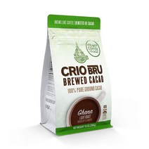 미국직구 Crio Bru Gana 라이트 로스트 10온스 가방 - 커피 대체 네츄럴 음료 100% 퓨어 분쇄 카카오 빈 99.99% 무카페인 케토 저탄수화물 팔레오 비GMO, 수량, 상세참조