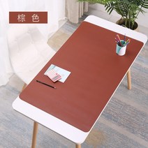 가죽 데스크매트 테이블매트 책상패드 120x60cm 맞춤사이즈 대형사이즈, 단면 갈색