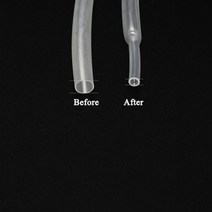 1 미터 직경 1 2 3 4 5 6 7 8 9 10 12 14 16 20 25 30 40 50 mm 열 수축 튜브 21 폴리올레핀 열 케이블 슬리브 절연, 클리어+5mm+1 Meter