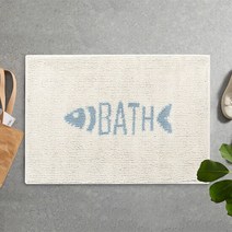 코코피쉬 아이보리 45x65 욕실 카페트 빨아쓰는 발러그, 상품선택:코코피쉬 아이보리 45x65, 단품