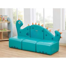 키즈카페 어린이집 유치원 소파 의자 교구 가구 미니, 공룡 모듈식 소파