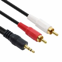 MBF-SR100M 3.5 스테레오 to 2RCA 케이블 1M 스피커선