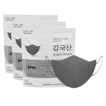 코이베와이드핏황사방역용마스크(KF94)(중형), 25매입, 3개, 그레이