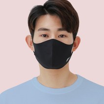 리유즈 나노필터교체 숨쉬는 얇은천 3d입체 빨아쓰는 연예인 재사용 순면 면마스크 제작 항균 향균, L, 에로우, 아이보리