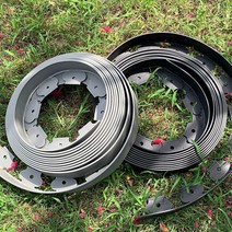화단 엣지 정원 테두리 잔디 경계 텃밭 스트립 DIY 뒤뜰 분리대 부자재 칸막이 펜스 라인, 그레이 5x5cm10m