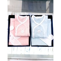 압소바 논현점 22년 여름 신상품 신생아 배냇저고리 + 속싸보 셋트 *출산 선물 강추 *선물포장