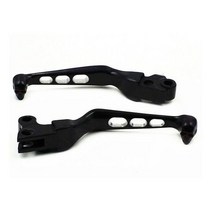 호환 할리데이비슨 블랙 스컬 브레이크 클러치 레버 할리 팻 보이 다이나 로드 킹 울트라 글라이드 883 용, Black