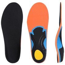 [Kozzim] 깔창 편평족 교정 아치 서포트 [아치 3.5CM] 깔창 U자형 힐 충격 흡수횡활 방지초경량 유니섹스·유니버설 디자인 (M(24.5-25.5CM) BLACK)