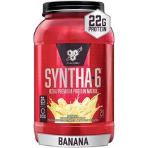 BSN 신타6 단백질 파우더 SYNTHA6 웨이프로틴 쿠키앤크림맛 2.27kg 48회분, 28 Servings + 바나나, 1개