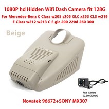 사이드 백 미러 카메라 전방 후방 카메라 차량용카메라HD 자동차 비디오 레코더 Wifi DVR 대시 캠 메르세데, 04 DVR Two Lenses_01 64G