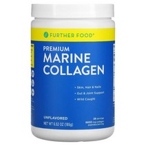 Further Food 프리미엄 해양 콜라겐 펩티드 무맛 6.5 oz(185 g) US 직배송, 제품상세정보참조, 상세참조