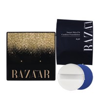 하퍼스바자 스타쿠션 유난희 본품+리필, 1개, 23호 베이지(+에어퍼프2매)