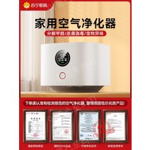 소형공기청정기 공기정화기 미니 새집증후군 실내 살균기, 【가족 추천】 스마트 디스플레이 화면