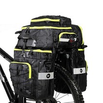 자전거 짐가방 대형 여행용 투어백 여행 리어백 안장, 3-in-1-블랙 75L