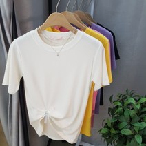 상상그이상 캔디컬러 색감예쁜 기본라운드 핏되는 국민 반팔티셔츠 반팔 티셔츠