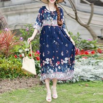 kirahosi 여름 여성 에스닉 원피스 복고풍 여름옷 여자 스커트 패션 216 HD Wyczga