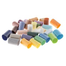 30 조각 래치 후크 키트 크로 셰 뜨개질 깔개 원사 수제 공예용 래치 후크 깔개 원사, 5.5cm, 폴리에스터, 여러 가지 빛깔의