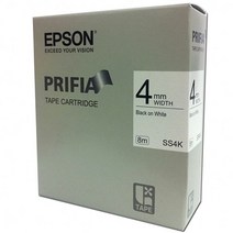 qr코드 주문제작 라벨 테이프 스티커 SS4K.4mm백흑글씨.1개 엡손 실 작업대 흑백레이저 복합기, B 본상품선택