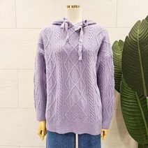 이랜드 [에잇컨셉]A006꽈배기후드KT 단색후드니트 C23A3FKT003 (2컬러)_부천점