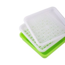 콩나물시루 새싹재배기밀땅콩콩 발아 수경 액세서리 원예 공급 17x17x15.5cm 재배 새김 상자 4 개, 한개옵션0